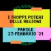 I troppi poteri delle Regioni