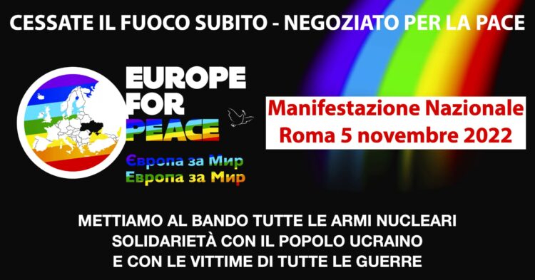 In piazza per la Pace: noi ci saremo!
