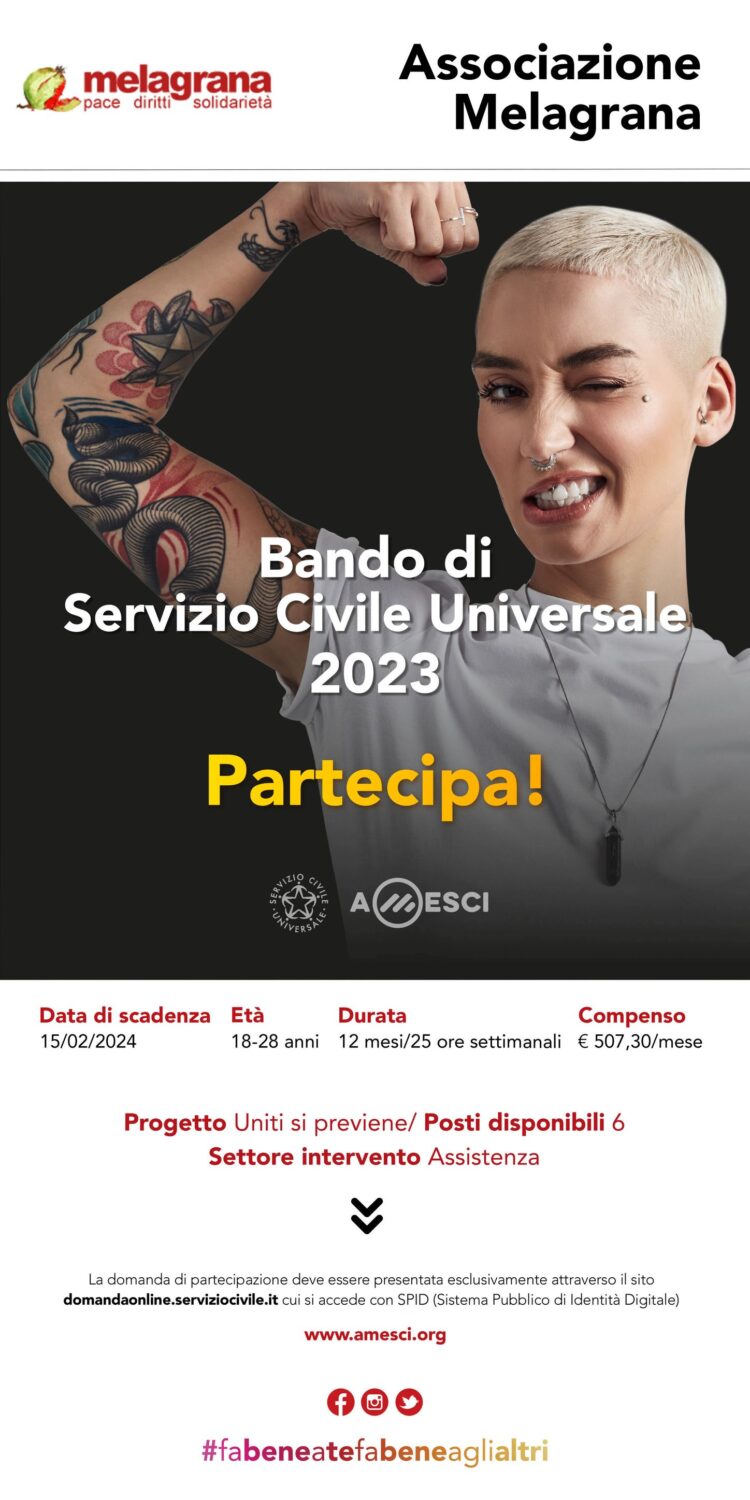 Al via il Servizio Civile a Melagrana e Koinè