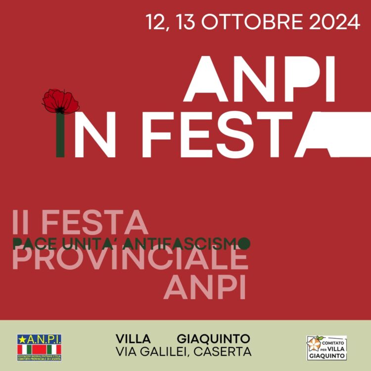 Caserta: torna la festa Provinciale dell’ANPI
