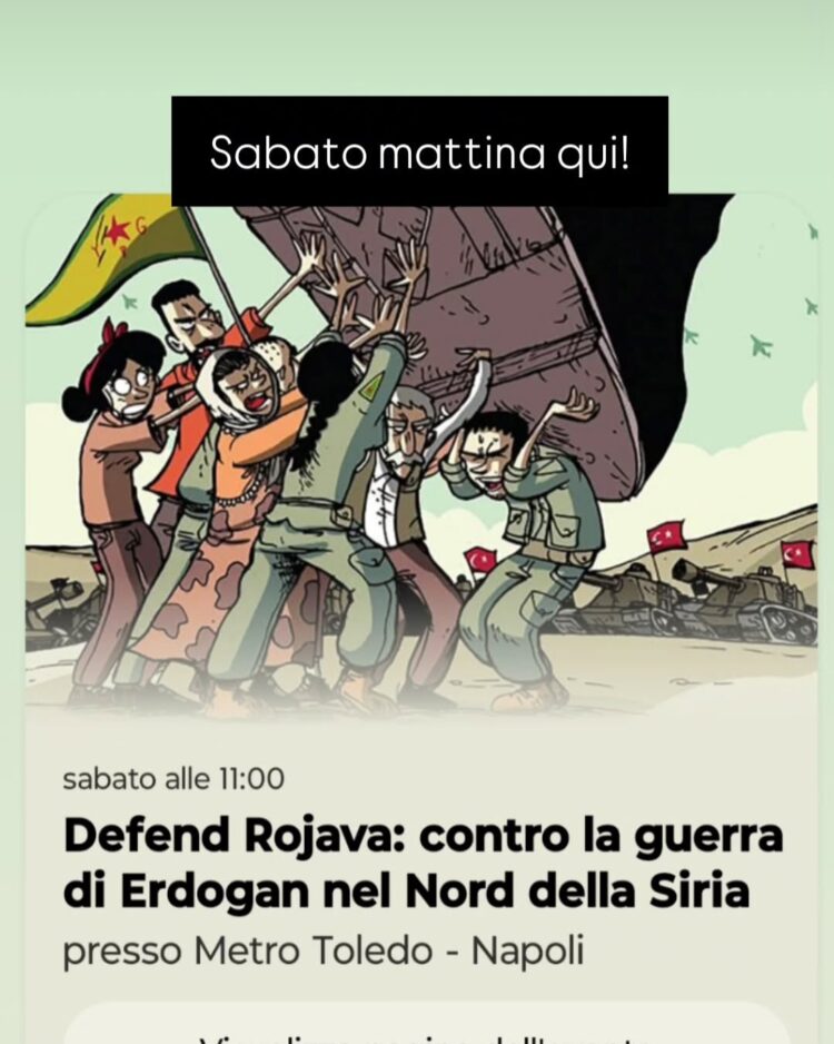 Napoli: Sit-in alla Metro per il Kurdistan