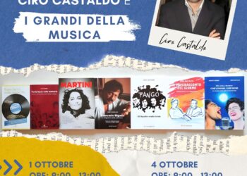 Ciro Castaldo al “Campania Libri Festival” con i “Grandi della musica”